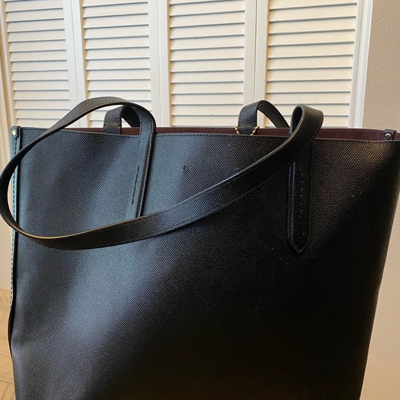 Coach Wizard of Oz Tote Cross Grain Leather with Coach Tag and Wand Charm - Picture 3 of 4